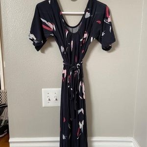 Latched Mama Flutter sleeve romper - Petite (0-6) Nursing/Maternity